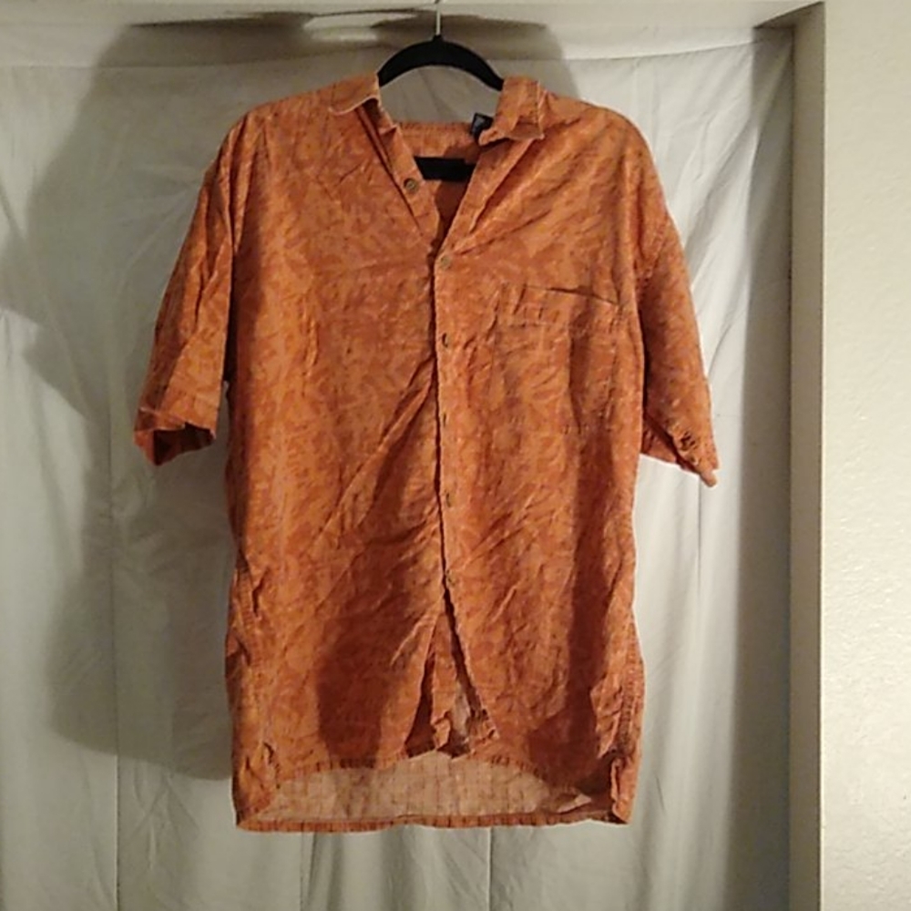 Orange Button Up ONLY AVAILABLE TIL THE 20TH